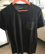 Le Coq Sportif Black T Shirt M Size with pocket on chest