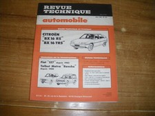 REVUE TECHNIQUE CITROEN BX 16 RS - 16 TRS