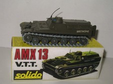 SOLIDO, Char AMX 13 VTT bretagne militaire avec des portes ouvrantes