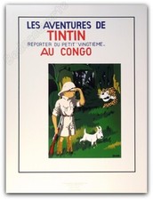 Affiche Sérigraphie Tintin au