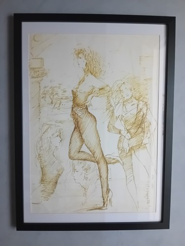 Dessin original signé arès - dessin,