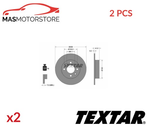 Brake discs set pair front - brake,