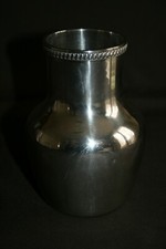 Vase décoratif en Métal argenté