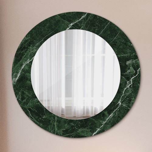 Mural rond miroir avec cadre - mural,