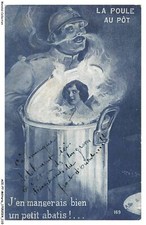 AOIP7-0469-MILITARIA - LA POULE AU POT - J'EN MANGERAIS BIEN - UN PETIT ABATIS
