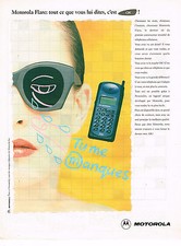 PUBLICITE ADVERTISING 045  1995  MOTOROLA    téléphone portable  FLARE