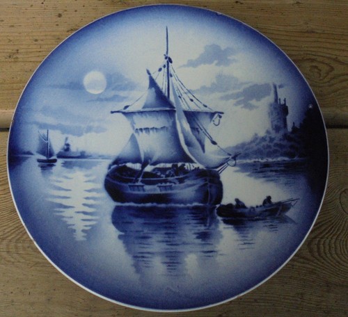 Grand plat mural assiette - grand, en