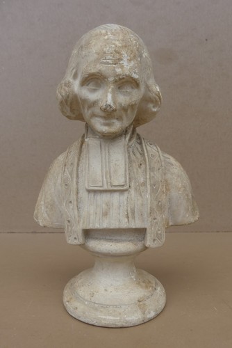 Ancien buste curé - buste, d'ars