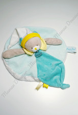 Doudou Plat Rond Ours Beige