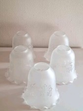 Tulipes Verre Gravées Pour Lustres Appliques Lampes 5 DE DISPONIBLE 