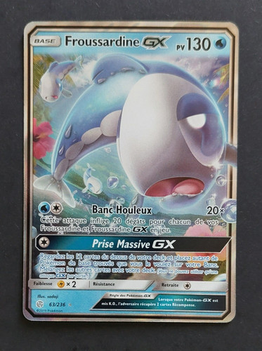 Carte pokemon froussardine - carte, gx