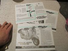 1 Ancien Feuillet Catalogue Scooter Moby Motobécane