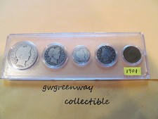 1901 Argent Naissance Année Kit 5 Pièces (Autres Ans aussi )