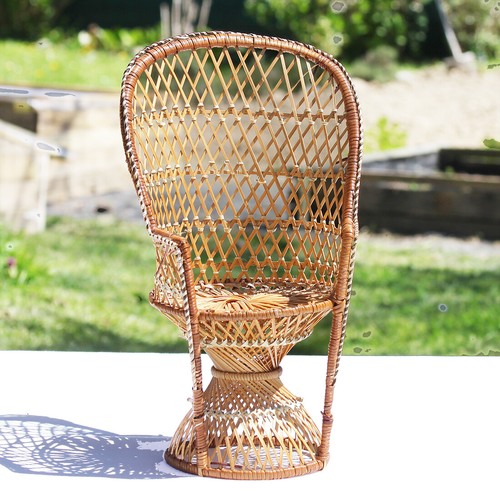 Fauteuil poupée osier - fauteuil, de