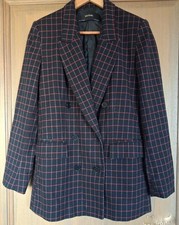 Veste noire carreaux Zara