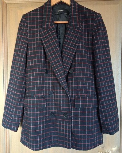 Veste noire carreaux zara - carreaux,