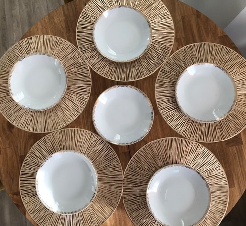 Assiettes creuses en - 6,