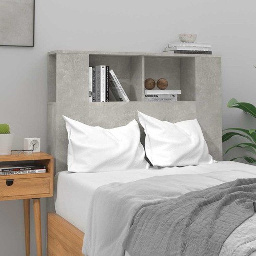 Armoire tête lit gris - de,