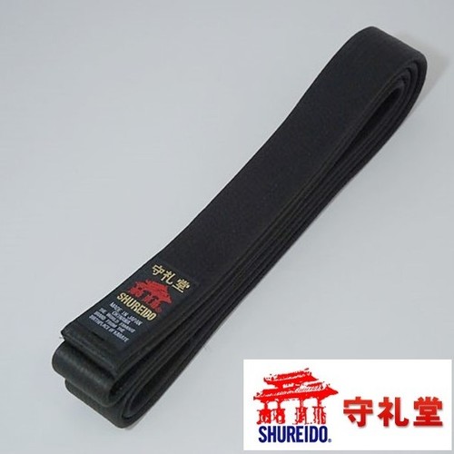 Shureido karate black belt obi - black,