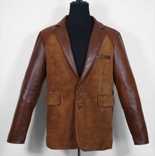 Blazer homme vintage - , cuir
