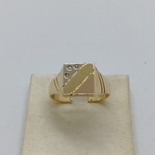 Bague D'Homme En Or Jaune