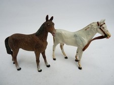 Deux chevaux ELASTOLIN cheval