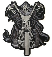 Backpatch la mort moto écusson patche dorsal dos grande taille patch motard