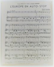 Partition vintage sheet music