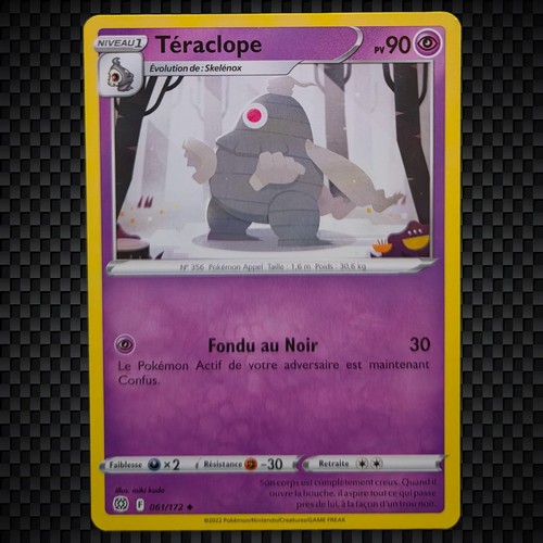 Cartes pokémon téraclope - cartes, :