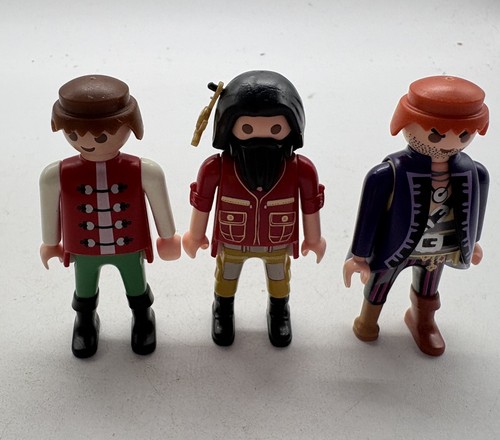 Playmobil pirate figures - pirate, x3