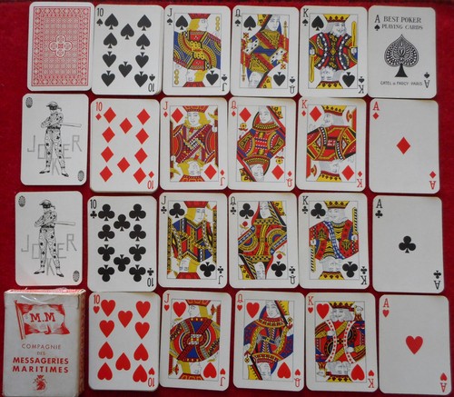 Jeu cartes messageries - jeu, 52