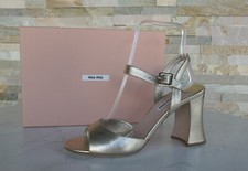 Miu Eu 40 Sandaletten Sandales Chaussures 5X911A Pirit Neuf Autrefois