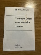 Notice D’appareil Photo Très Bon État Bell Et Howell