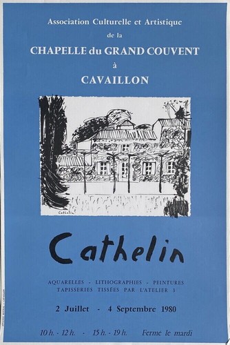 Bernard cathelin affiche - cathelin,