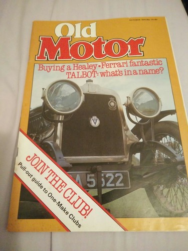 Old motor magazine october - magazine,