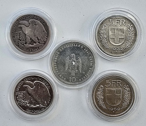 Lot pièces argent usa - lot,