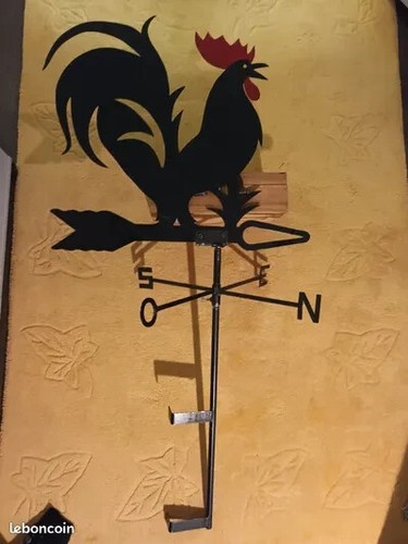 Girouette coq noir - girouette,