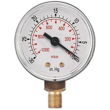 Jauge à vide sec 0 à -1000