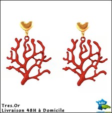 Boucles d'Oreille Corail