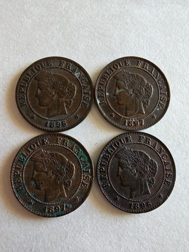 Lot monnaies centime - 4,
