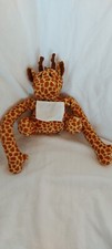 Peluche Doudou girafe DMC bavoir blanc à broder neuf
