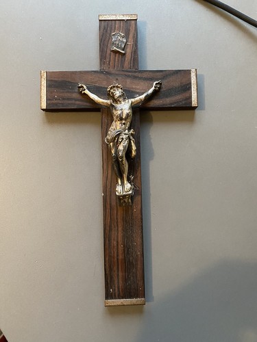 Ancien crucifix autel - ancien, d'autel