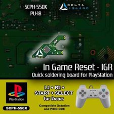 In Game Reset IGR PS1 - PlayStation PU-18 SCPH-550X - X-Station X-Reset & PSIO
