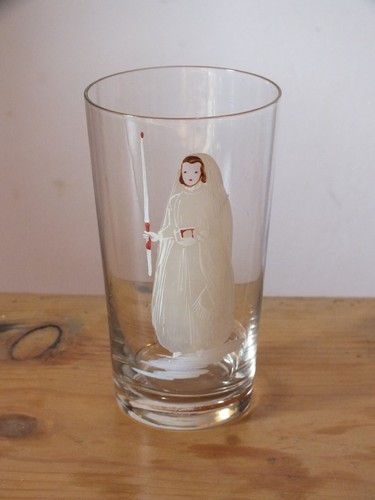 Verre communion émaillé - verre,