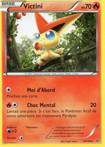 Victini 70pv 108 neuf carte - 70pv,