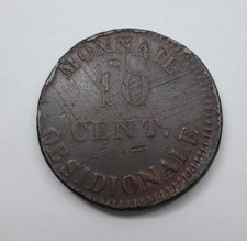 France 10 Centimes 1814 SIÈGE D'ANVERS /// RARE /// Réf:44/M02