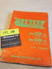 Yamaha parts list GT50 type FT1 GT80 type 477 1975 GT 50 80 50GT 80GT