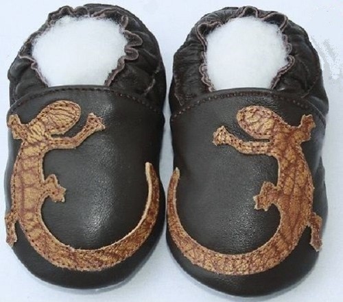 Chaussons cuir souple - chaussons,
