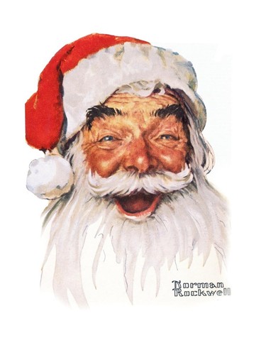 Wall giclee print santa - wall,