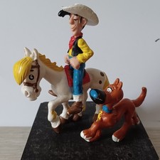 LOT 3 Figurines Schleich Morris Dargaud 1984  LUCKY LUKE-RANTANPLAN-JOLLY JUMPER